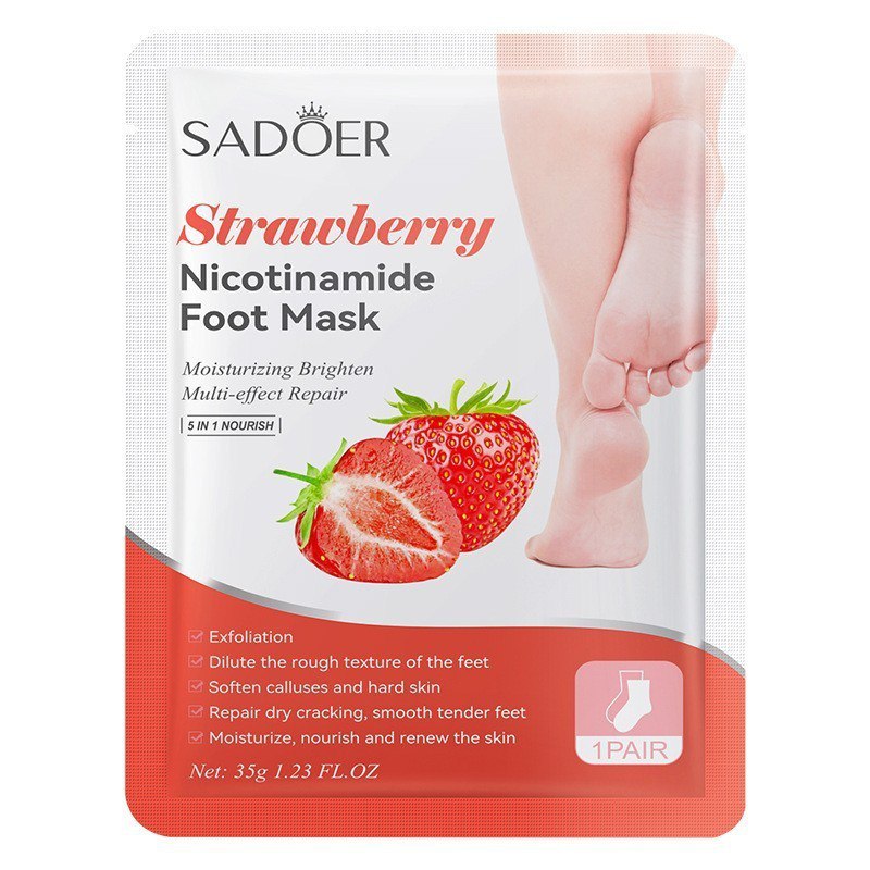SADOER Strawberry Nicotinamide Foot Mask