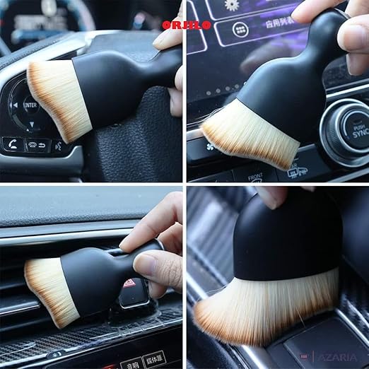 5 Pcs Car Cleaning Duster Kit with Extendable Handle, Microfiber Cloth & Detailing Brushes | Interior Exterior Dust Cleaning Set for Car, Bike & Home