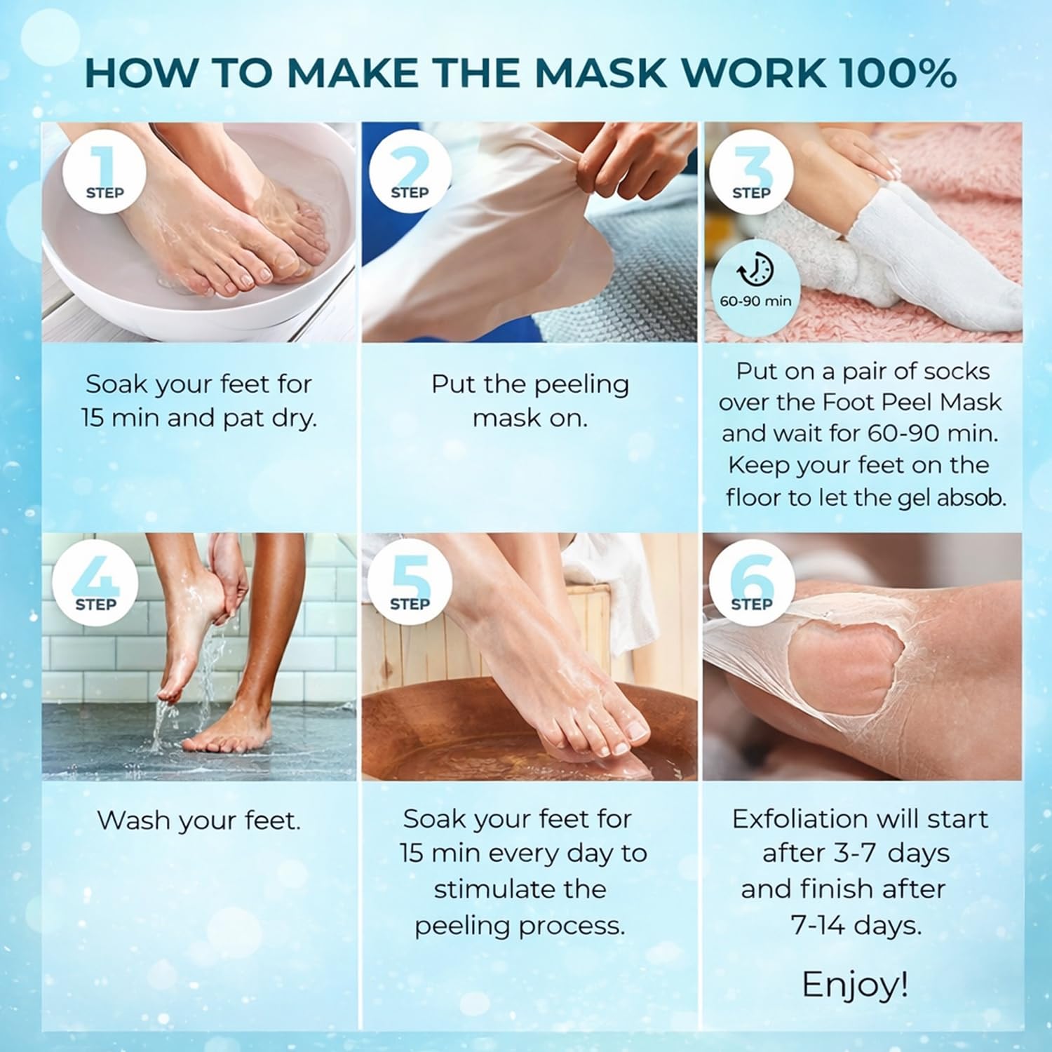 SADOER Goat Milk Nicotinamide Exfoliating Foot Mask