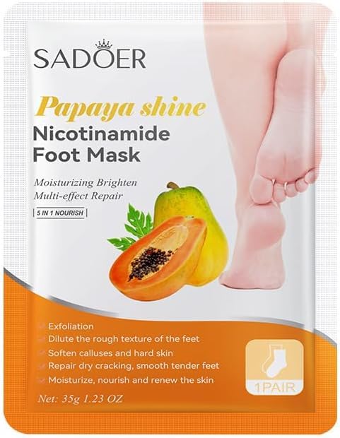 SADOER Papaya Shine Nicotinamide Foot Mask