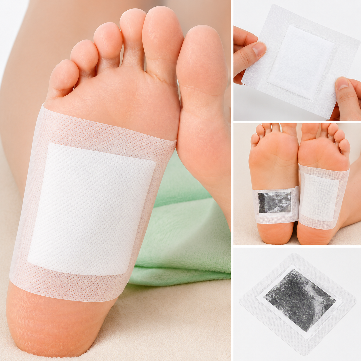 Kinoki Cleansing Detox Foot Pads Ginger + Salt Foot Patch Pack of 10