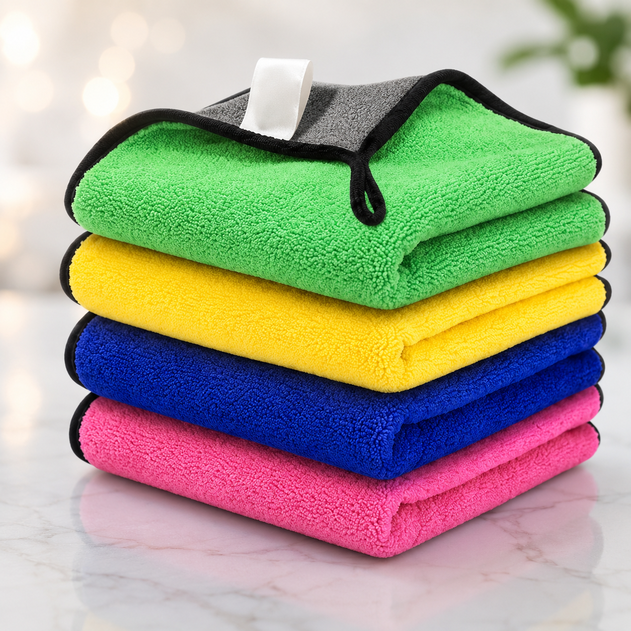 3 pcs 40*40 Premium Microfiber Cleaning Cloth