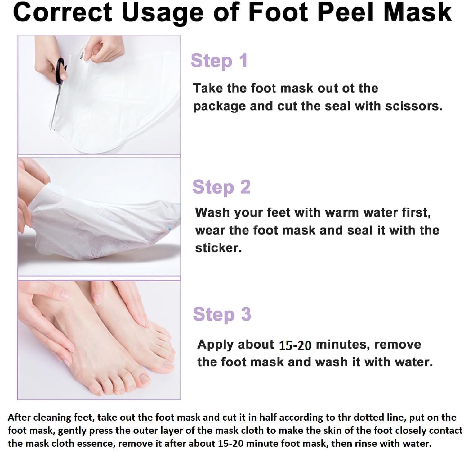 SADOER Goat Milk Nicotinamide Exfoliating Foot Mask